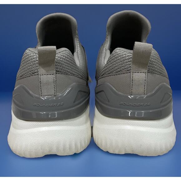 Skechers Mens Sz 10 Gray Slip On Sneakers Stretch Fit Bounder 2.0 Balmore Taupe - Picture 9 of 9